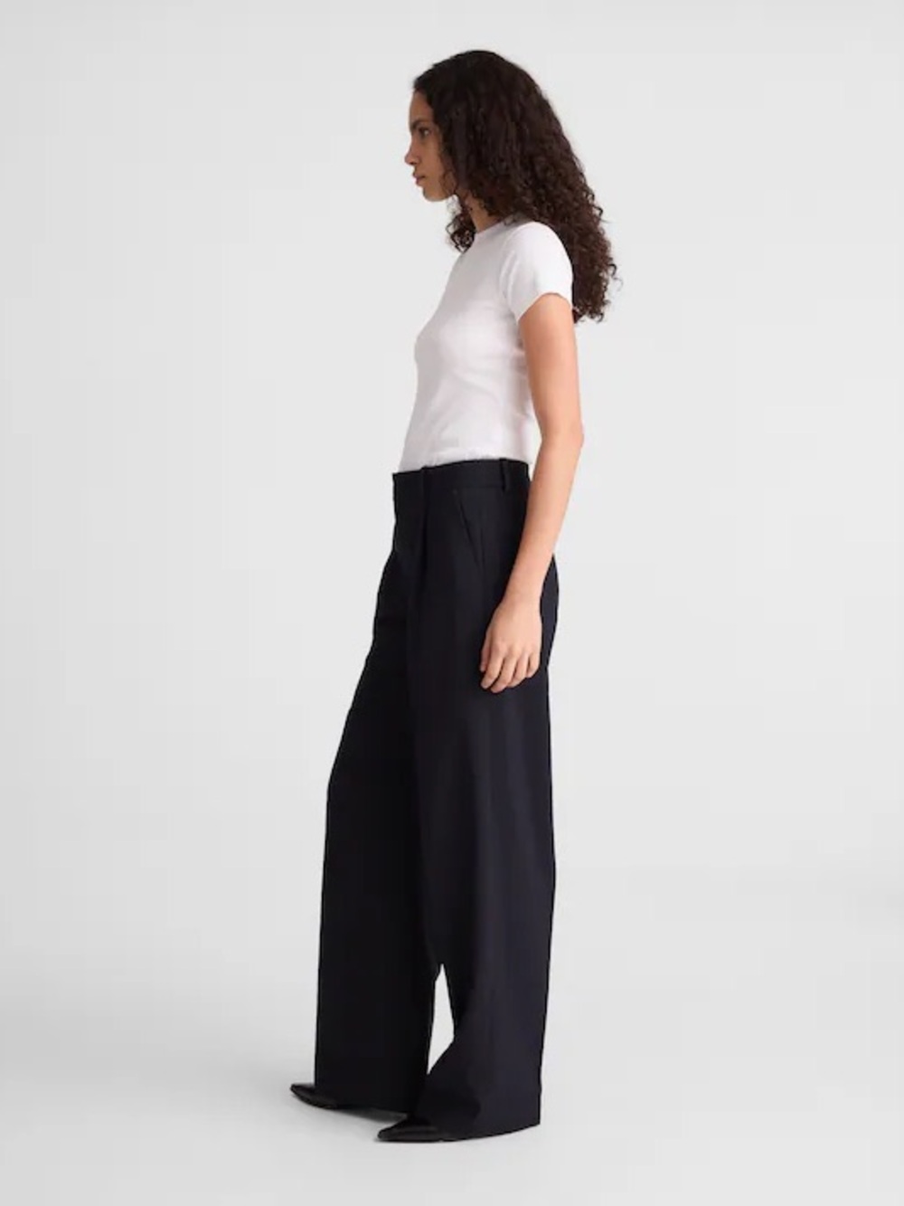 Madewell Slouchy Straight striped Pants; Size 4